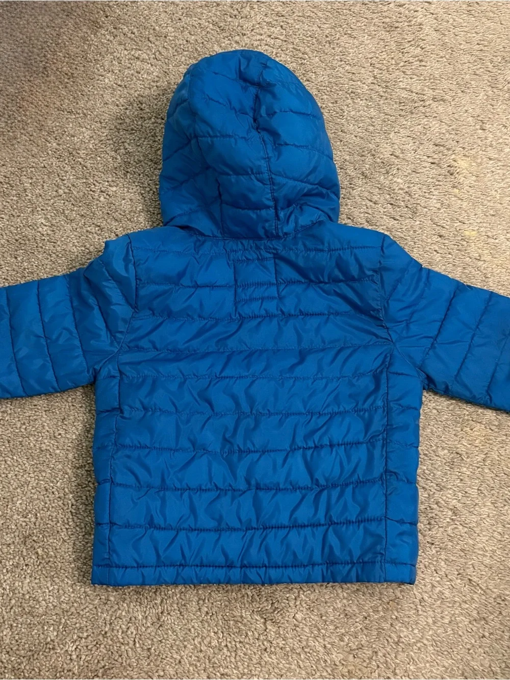 GAP Kids Electric Blue Hooded Puffer Jacket